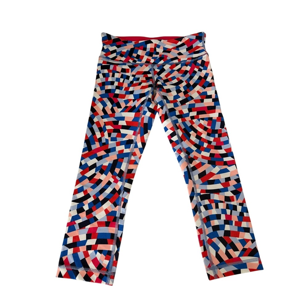 Lululemon Wunder Under Crop III Capoeira Multi Size 6